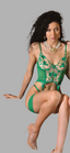 RAISSA ensemble bustier vert