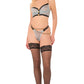Lingerie haut de gamme pour femme avec détails dorés raffinés