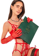 Lingerie rouge couture MARINA PARIS détail structure