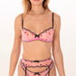 Ensemble lingerie rose luxe femme