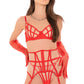 Ensemble lingerie rouge luxe MARINA PARIS Venere Rouge