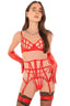 Ensemble lingerie rouge luxe MARINA PARIS Venere Rouge