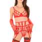 Ensemble lingerie rouge sophistiqué MARINA PARIS
