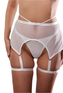 Ensemble lingerie blanc mesh Tamara avec coupe sculptante et détails délicats, idéal pour une silhouette élégante et contemporaine