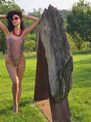     Maillot de bain glamour VAMOS MARINA PARIS avec imprimé félin luxueux et esthétique fashion premium inspirée de la haute couture