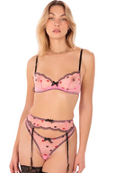 Ensemble lingerie rose 3 pieces Venezia MARINA PARIS